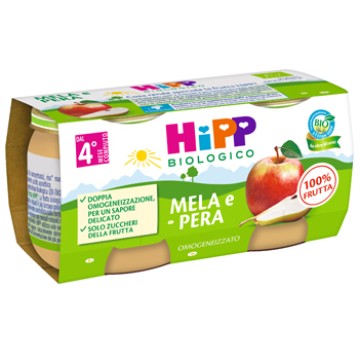 HIPP OMOG MELA/PERA 2X80G