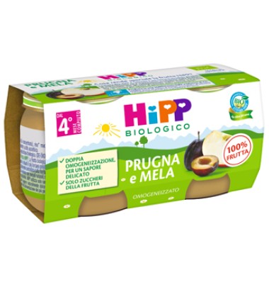 HIPP OMOG PRUGNA/MELA 2X80G