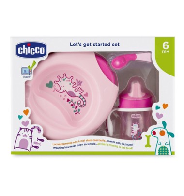 CH SET PAPPA 6M+ ROSA C/CUCCH