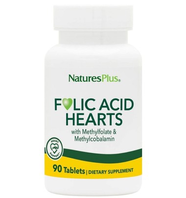 FOLIC ACID HEARTS+B6 B12 90TAV