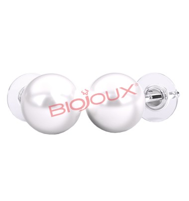 Biojoux orecchini swarovski perla bianca