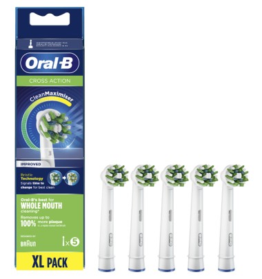 ORALB REFILL EB-50-5 CROSSACT -OFFERTISSIMA-ULTIMI PEZZI-ULTIMI ARRIVI-PRODOTTO ITALIANO-