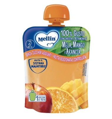 MELLIN POUCH ARANCIA MANGO 90G