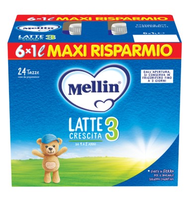 MELLIN 3 Latte Liquido6X1000ml