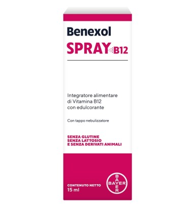 BENEXOL SPRAY B12 15 ML -OFFERTISSIMA-ULTIMI PEZZI-ULTIMI ARRIVI-PRODOTTO ITALIANO-