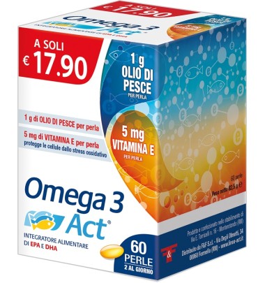 OMEGA 3 ACT 60PERLE 1G