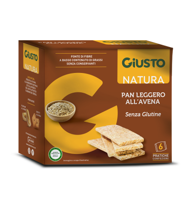 GIUSTO S/G PAN LEG AVENA 6X25G