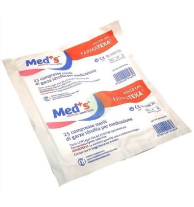 MEDS GARZA 12/8 20X20CM 25PZ