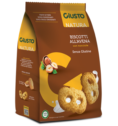 GIUSTO S/G BISCOTTI AVENA NOCC