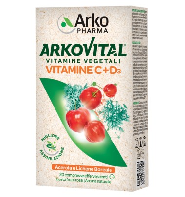 ARKOVITAL VITAMINE C+D3 20CPR