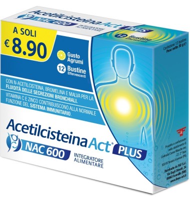 ACETILCISTEINA ACT PLUS NAC600