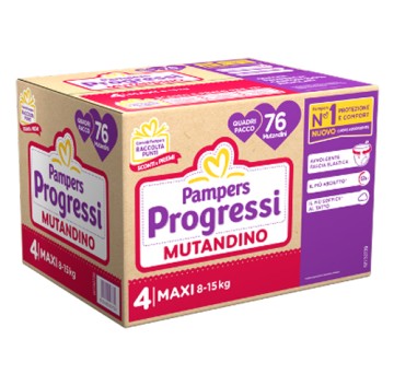 PAMPERS PROG MUT QUADRI MX 76P