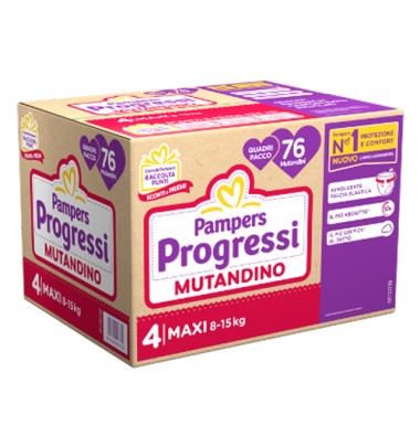 PAMPERS PROG MUT QUADRI MX 76P