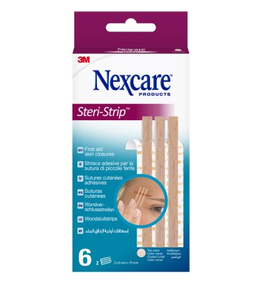 NEXCARE STERI STRIP CARNE 6X75