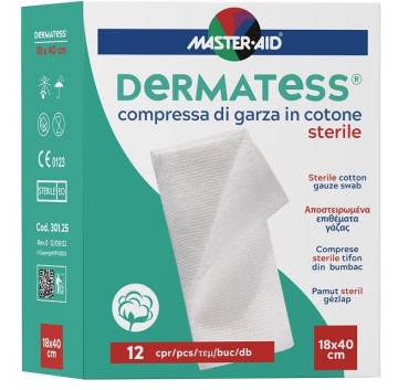 DERMATESS Cot.Garza 18x40*12pz