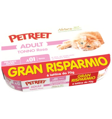PETREET NATURA TONNO ROSA 70G