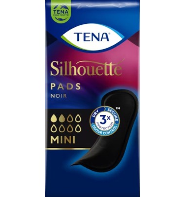 TENA SILHOUETTE NOIR MINI 18PZ