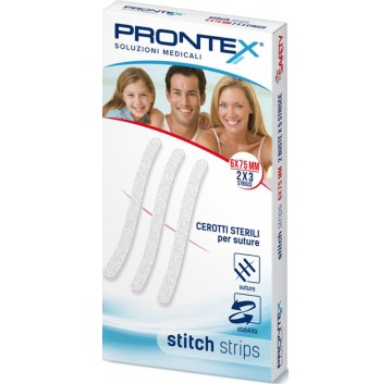 PRONTEX STITCH STRIPS 6X75 10P