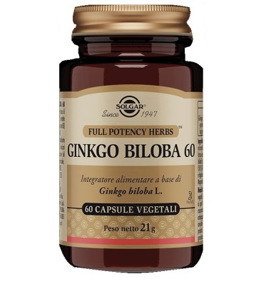 GINKGO BILOBA 60 Cps*SOLGAR