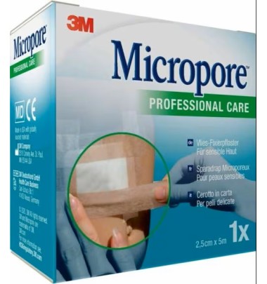 MICROPORE SURG T TA M5X25MM 3M