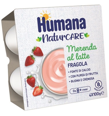 HUMANA Mer.Latte Fragola4x100g