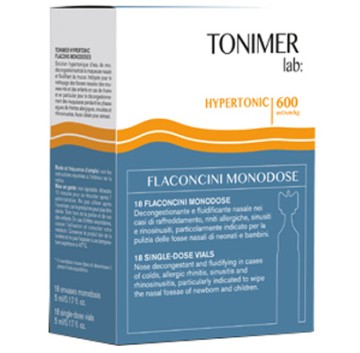 Tonimer Lab Hypertonic 18 fiale soluzione ipertonica -PRODOTTO ITALIANO-ULTIMO ARRIVO –LUNGA SCADENZA-