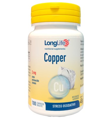 LONGLIFE COPPER 2mg 100 Cpr