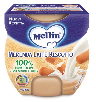 MELLIN MER LATTE BISC 2X100G