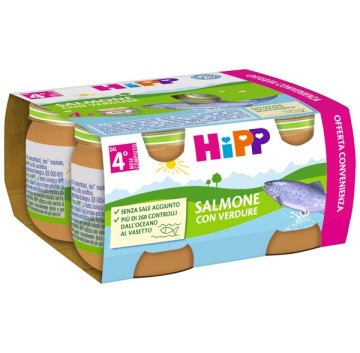 OMO HIPP Salmone/Verdure 4x80g