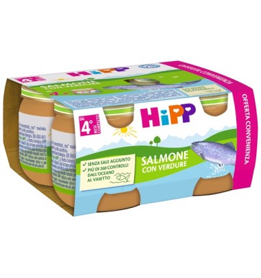 OMO HIPP Salmone/Verdure 4x80g