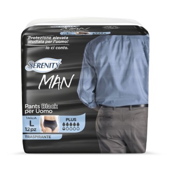 SERENITY MAN PANTS BLACK L 12P