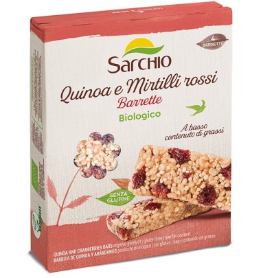 SARCHIO SNACK QUINOA/MIRTIL ROS