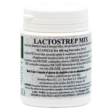 LACTOSTREP MIX 500 MG 50 CPS