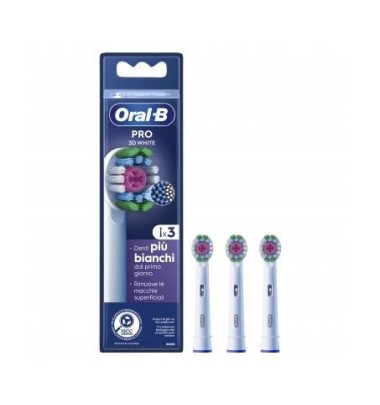 ORALB PW REFILL 3D WHITE 3PZ