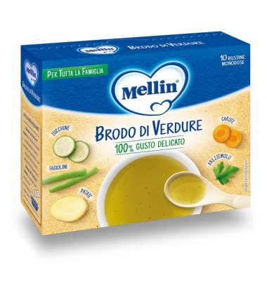 MELLIN BRODO DI VERDURE 10X8G