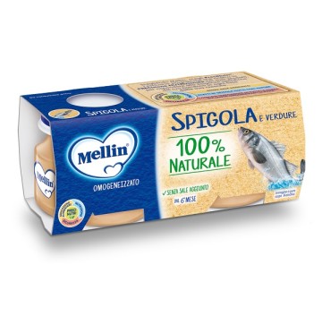 Mellin Omog Spigola/verd 4x80g