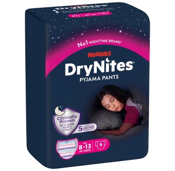 HUGGIES DRYNITES GIR 27/57KG 9PZ