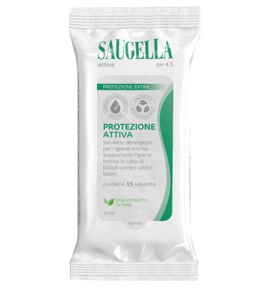 SAUGELLA Attiva 15*Salviettine