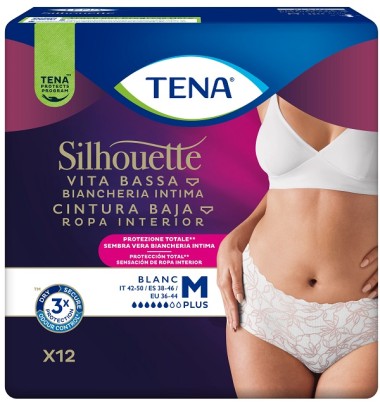 TENA SILHOUETTE White M 12pz