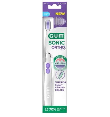GUM Ortho Sonic Battery Toothb