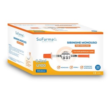 SIRINGA INSULINA 0,3ML 30PZ SF+