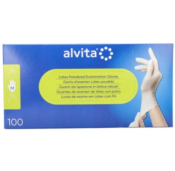 ALVITA GUANTI LATT MONO 100PZ M