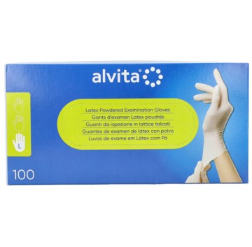 ALVITA GUANTI LATT MONO 100PZ L