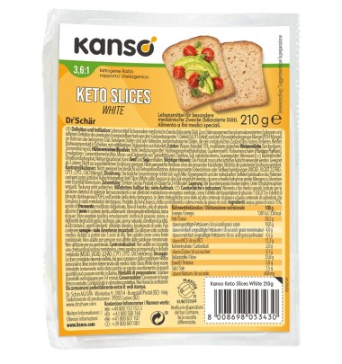 KANSO Keto Slices White 210g