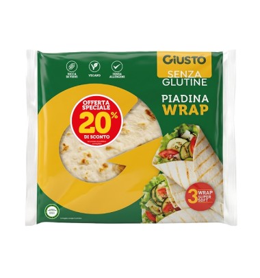 Giusto S/g Wrap Avena 3pz 20%