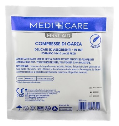 GARZA COTONE 10X10CM 25PZ