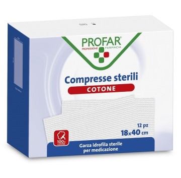 PROFAR GARZA COT 18X40CM 12PZ