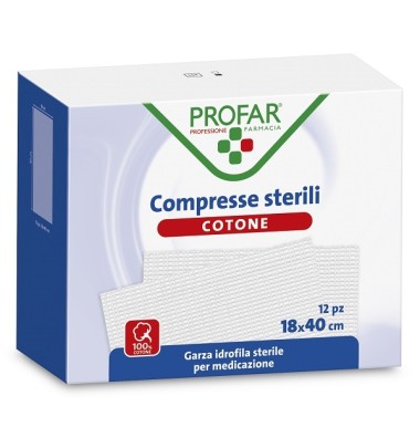 PROFAR GARZA COT 18X40CM 12PZ