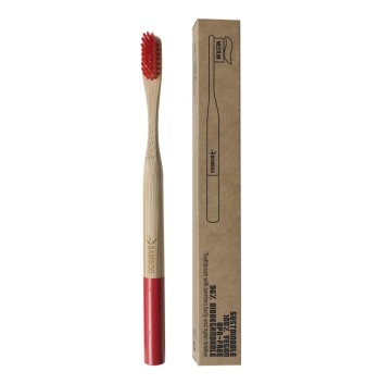 SPAZZOLINO BAMBOO MEDIUM ROSSO
