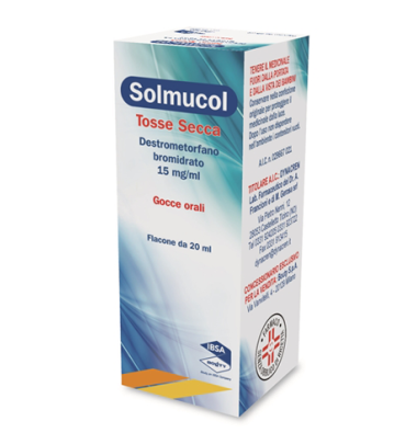 SOLMUCOL*TOSSE SECCA GTT 15MG/ML